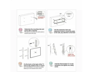 TV WALL MOUNT TILT BRACKET LCD LED Plasma Flat Slim - Image 4